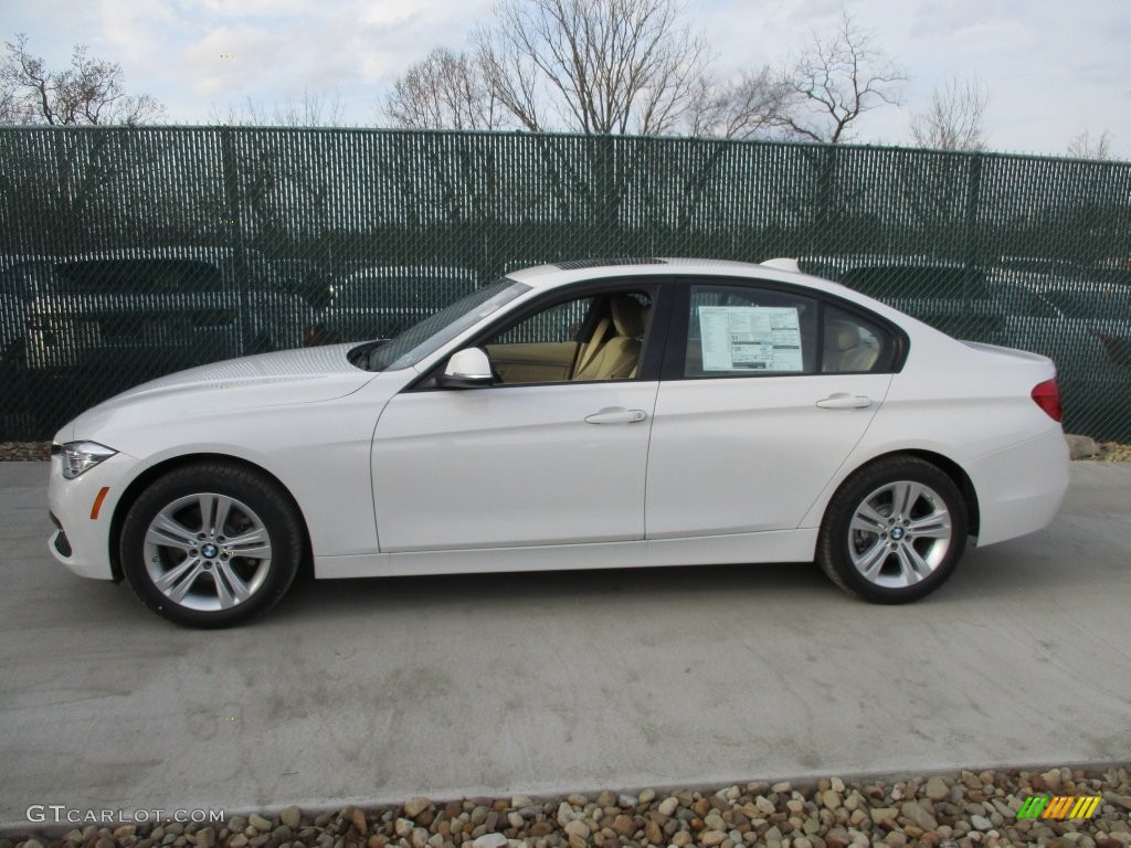 2016 3 Series 328i xDrive Sedan - Alpine White / Venetian Beige photo #9