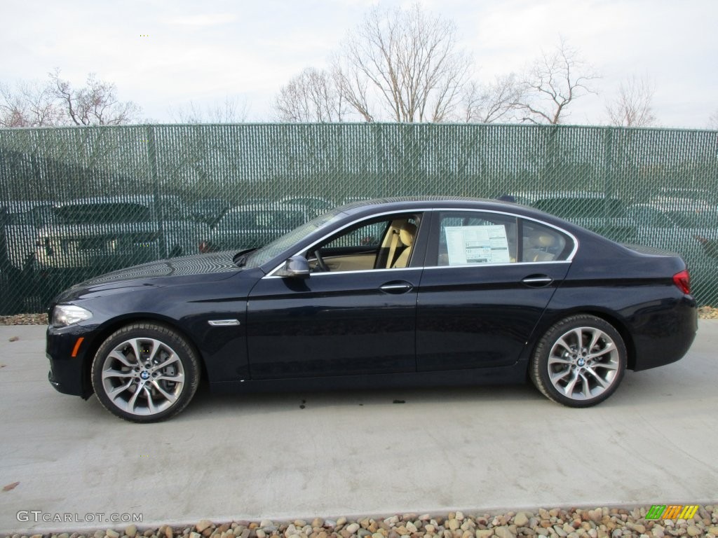 2016 5 Series 535i xDrive Sedan - Imperial Blue Metallic / Venetian Beige/Black photo #9