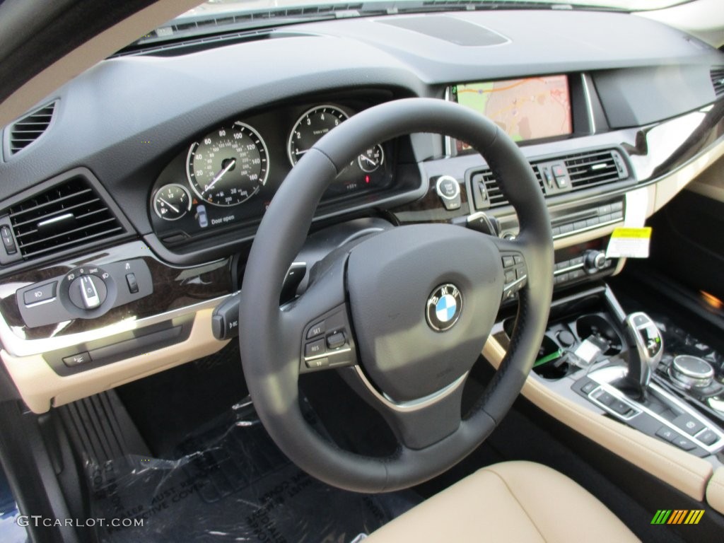 2016 5 Series 535i xDrive Sedan - Imperial Blue Metallic / Venetian Beige/Black photo #15