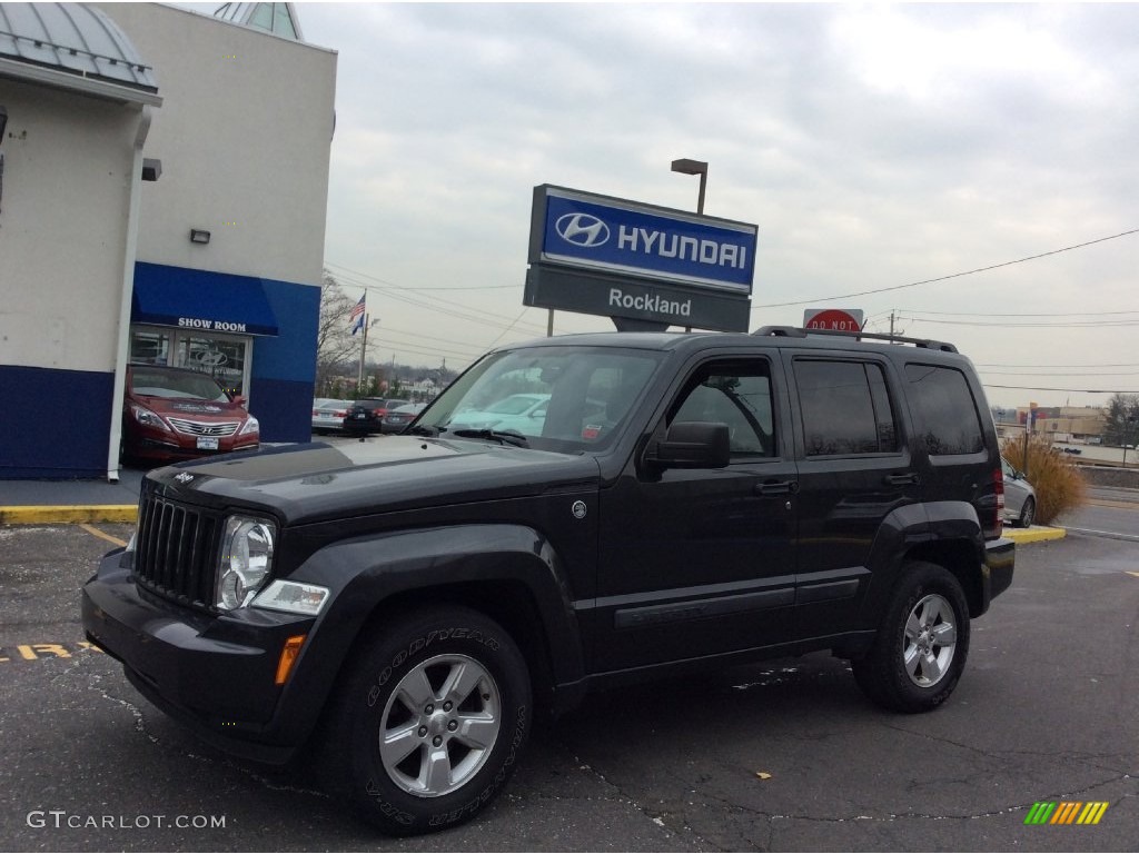 2010 Liberty Sport 4x4 - Dark Charcoal Pearl / Dark Slate Gray photo #1