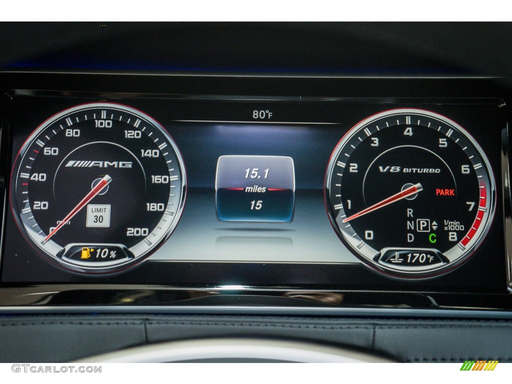 2016 Mercedes-Benz S 63 AMG 4Matic Sedan Gauges Photo #109290337