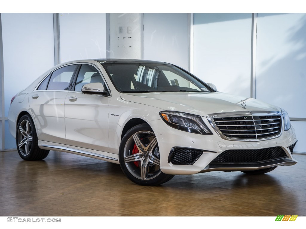 designo Diamond White Metallic 2016 Mercedes-Benz S 63 AMG 4Matic Sedan Exterior Photo #109290505