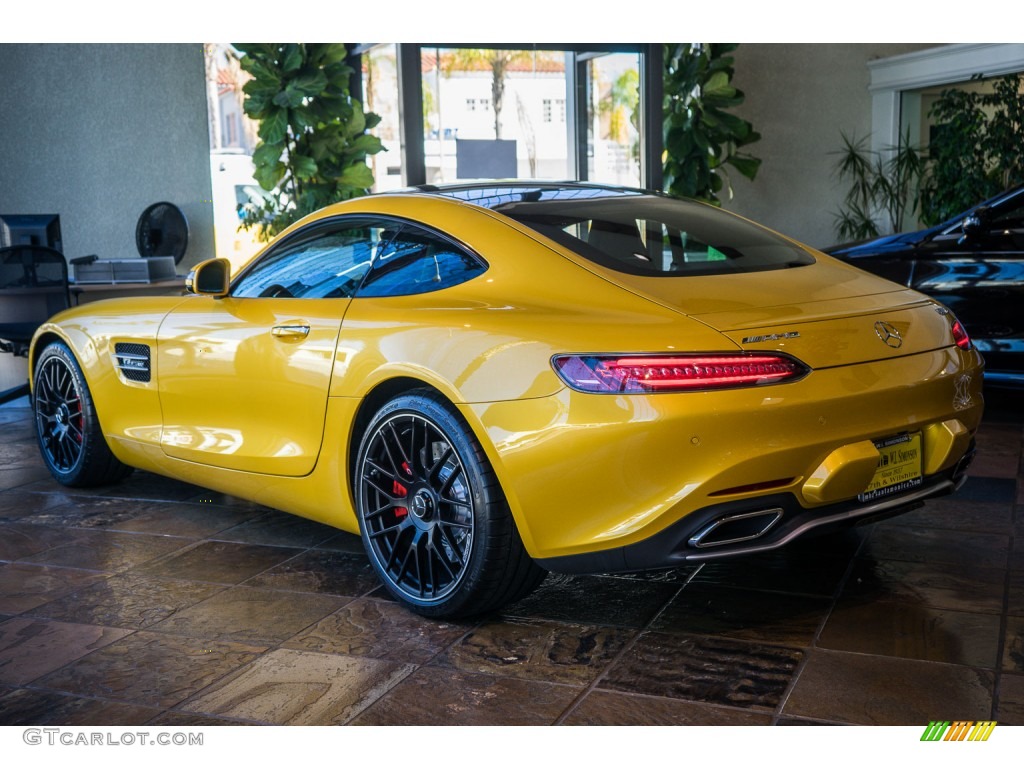 2016 AMG GT S Coupe - AMG Solarbeam Yellow Metallic / Black Exclusive/DINAMICA w/Yellow Stitching photo #3