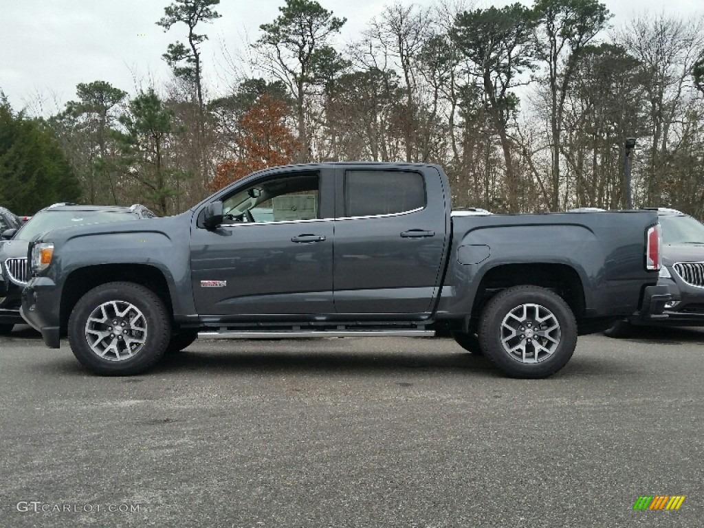 Cyber Gray Metallic 2016 GMC Canyon SLE Crew Cab 4x4 Exterior Photo #109290700