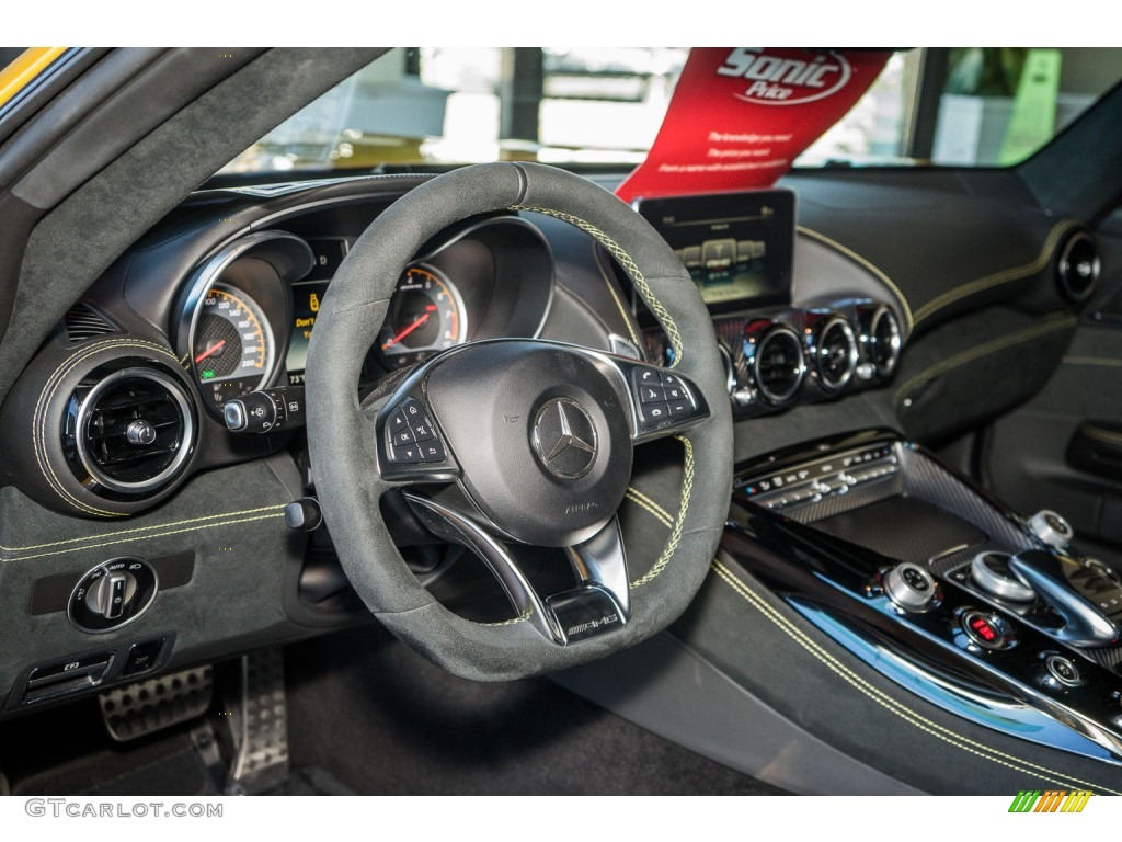 Black Exclusive/DINAMICA w/Yellow Stitching Interior 2016 Mercedes-Benz AMG GT S Coupe Photo #109290718