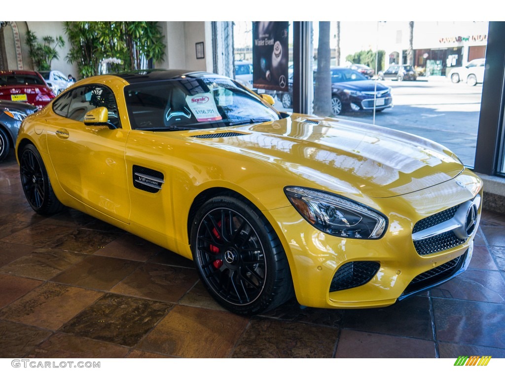 AMG Solarbeam Yellow Metallic 2016 Mercedes-Benz AMG GT S Coupe Exterior Photo #109290910