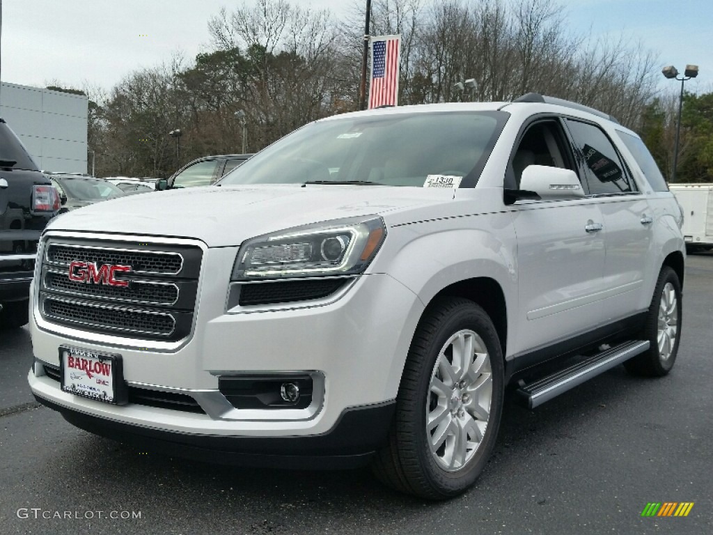 2016 Acadia SLT AWD - White Frost Tricoat / Light Titanium photo #1