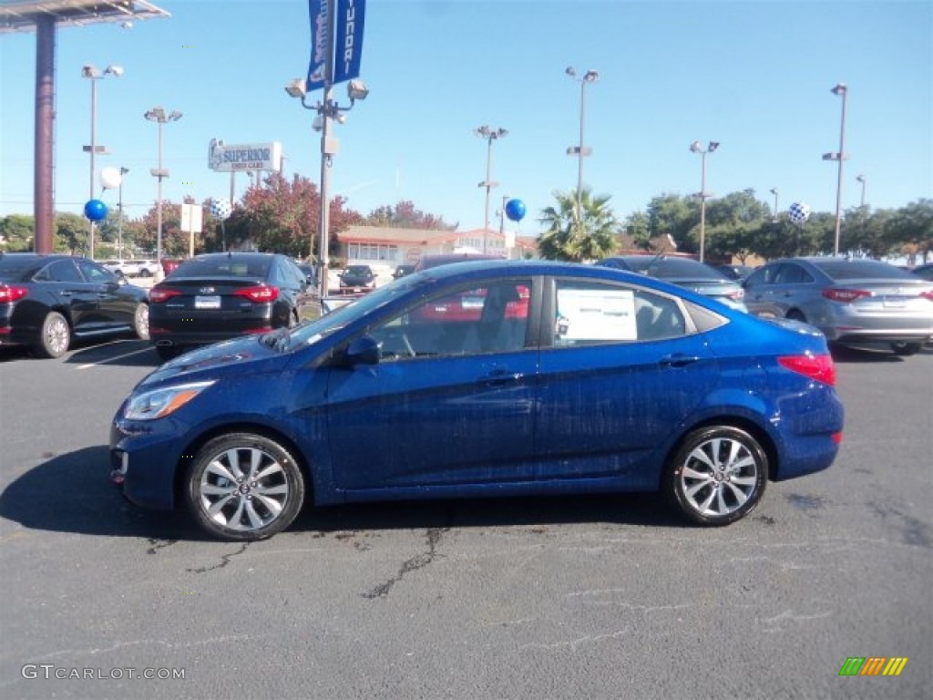 Pacific Blue 2016 Hyundai Accent SE Sedan Exterior Photo #109291573