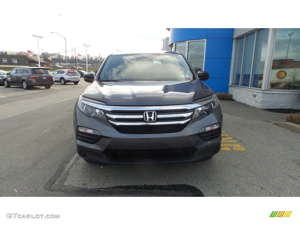 2016 Pilot LX AWD - Modern Steel Metallic / Gray photo #3