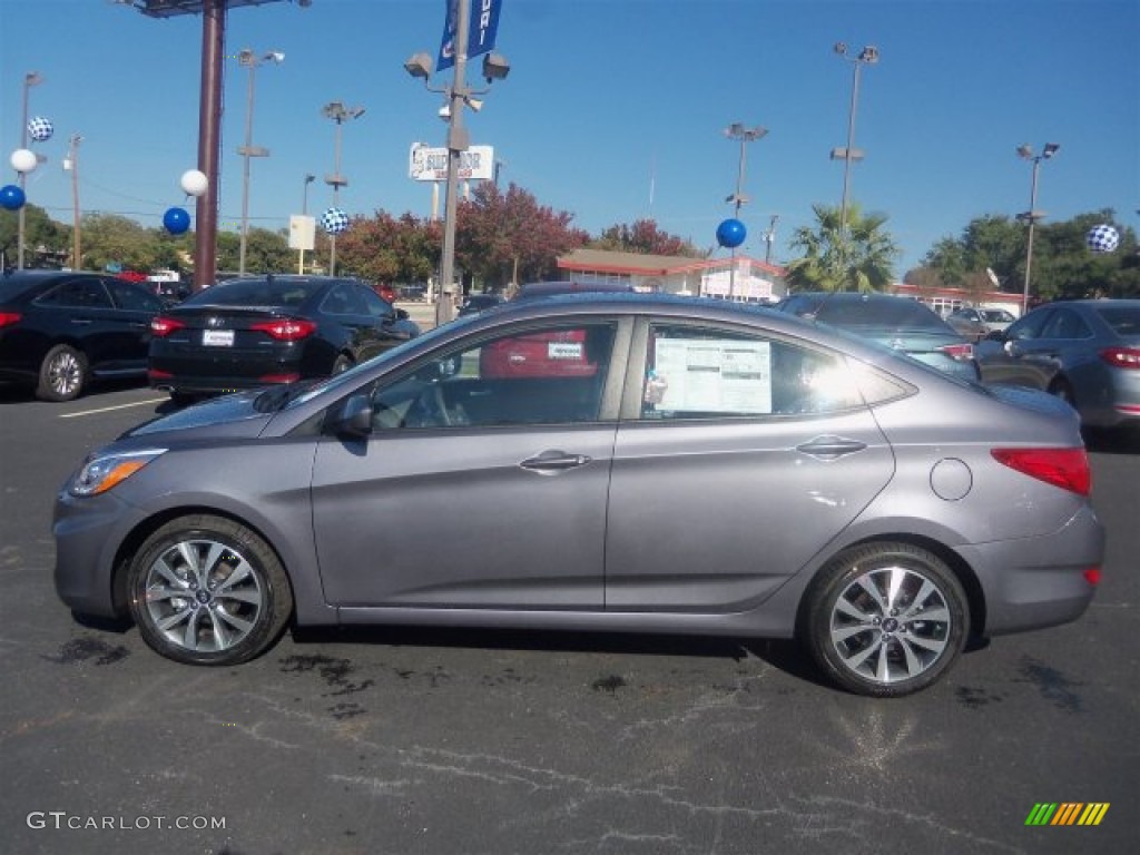 Triathlon Gray 2016 Hyundai Accent SE Sedan Exterior Photo #109292452