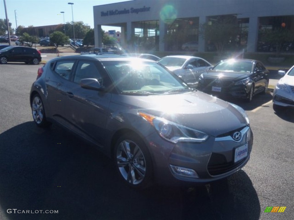 2016 Veloster  - Triathlon Gray / Black/Yellow photo #1