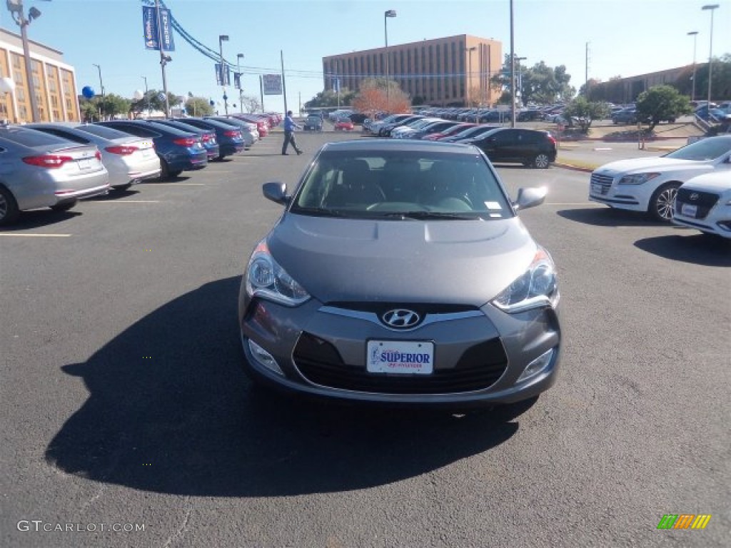 2016 Veloster  - Triathlon Gray / Black/Yellow photo #4