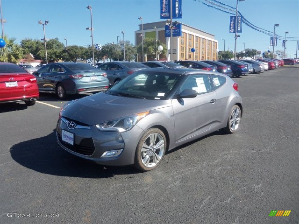 2016 Veloster  - Triathlon Gray / Black/Yellow photo #5