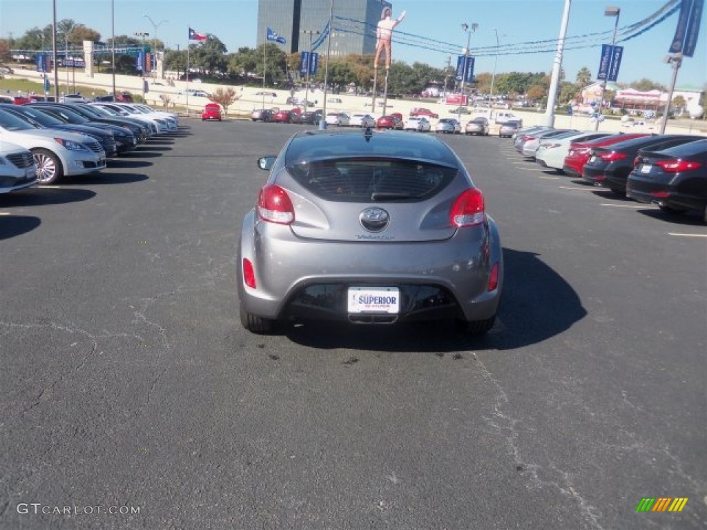 2016 Veloster  - Triathlon Gray / Black/Yellow photo #9
