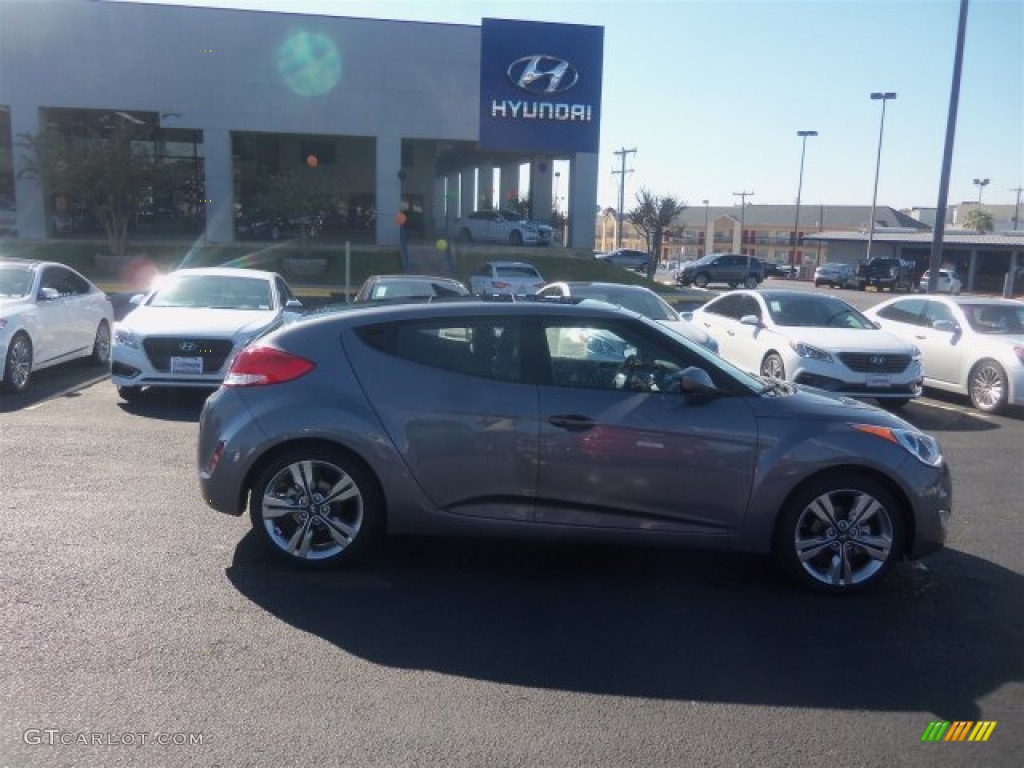 2016 Veloster  - Triathlon Gray / Black/Yellow photo #11