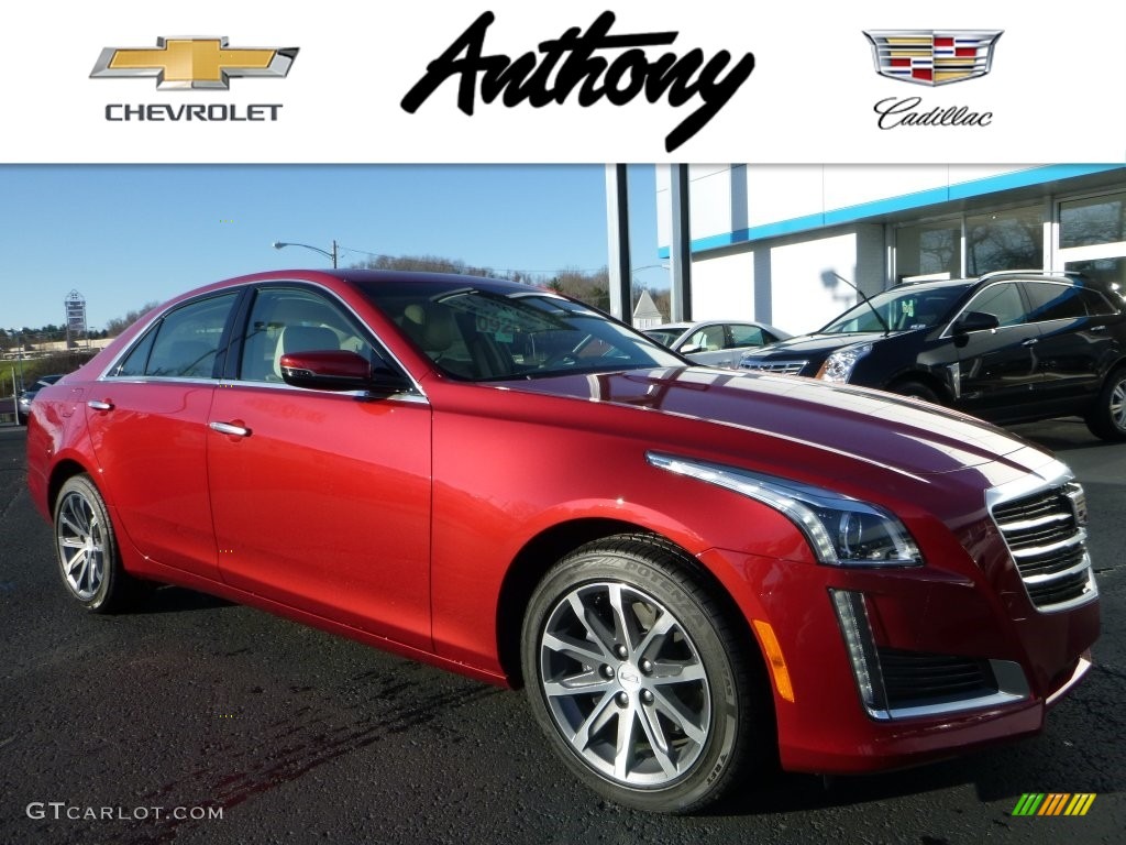 2016 Red Obsession Tintcoat Cadillac Cts 2 0t Luxury Awd