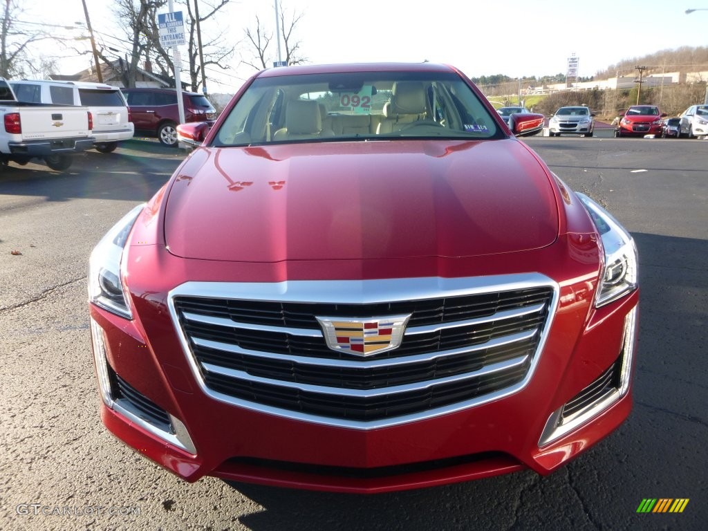 2016 CTS 2.0T Luxury AWD Sedan - Red Obsession Tintcoat / Light Cashmere/Medium Cashmere photo #11