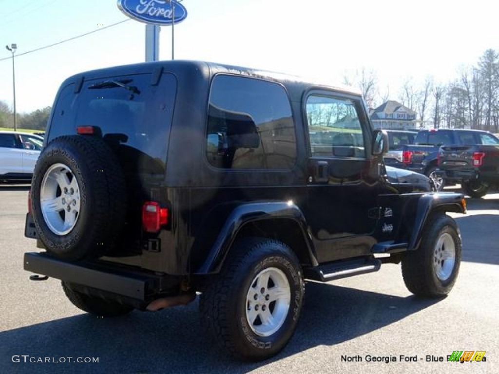 2004 Wrangler Sahara 4x4 - Black / Dark Slate Gray photo #5
