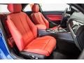 Coral Red 2016 BMW M235i Coupe Interior Color