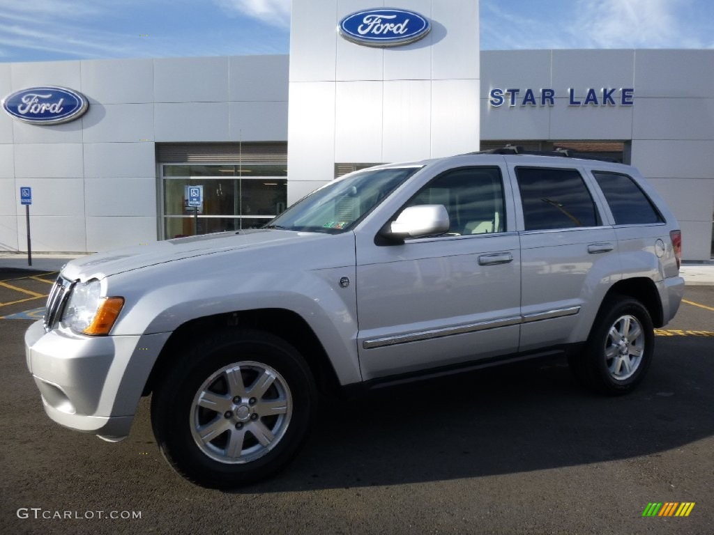 2008 Grand Cherokee Limited 4x4 - Bright Silver Metallic / Dark Khaki/Light Graystone photo #1