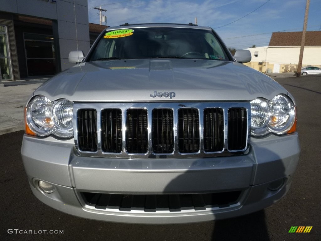 2008 Grand Cherokee Limited 4x4 - Bright Silver Metallic / Dark Khaki/Light Graystone photo #2