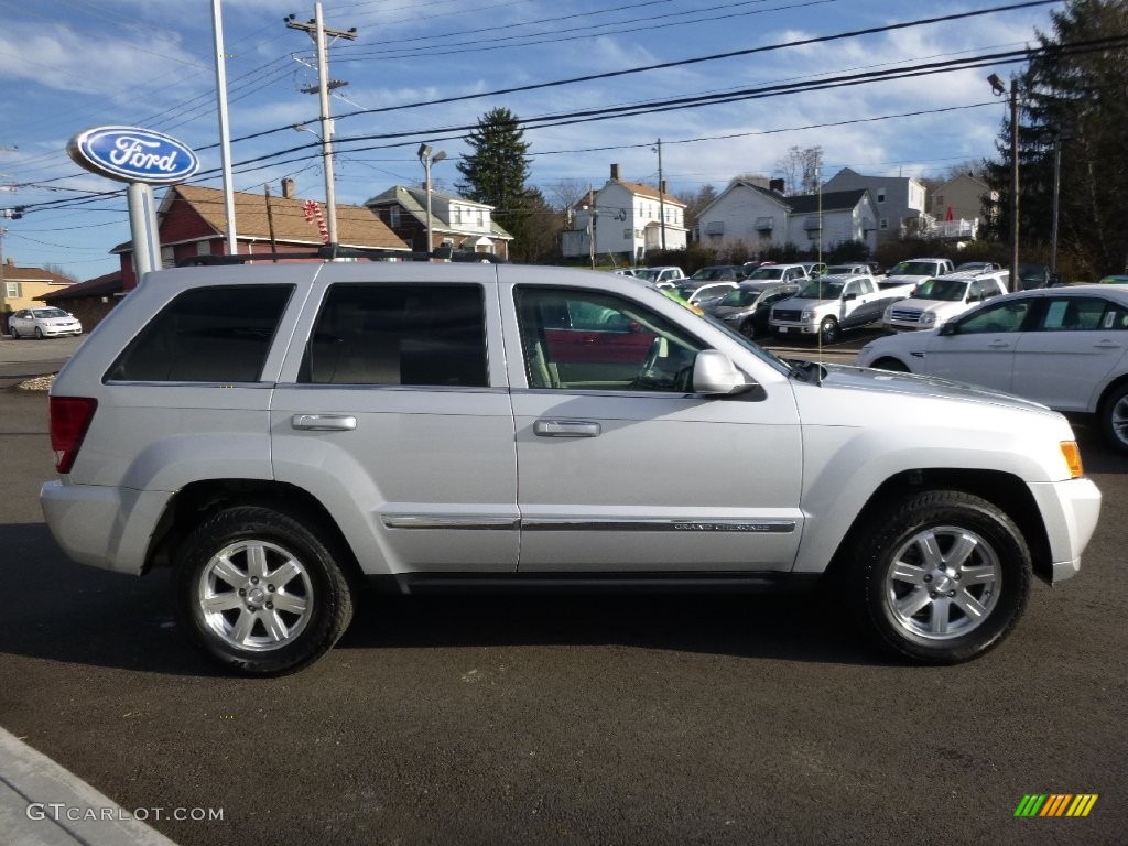 2008 Grand Cherokee Limited 4x4 - Bright Silver Metallic / Dark Khaki/Light Graystone photo #4