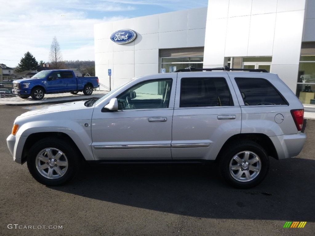 2008 Grand Cherokee Limited 4x4 - Bright Silver Metallic / Dark Khaki/Light Graystone photo #8