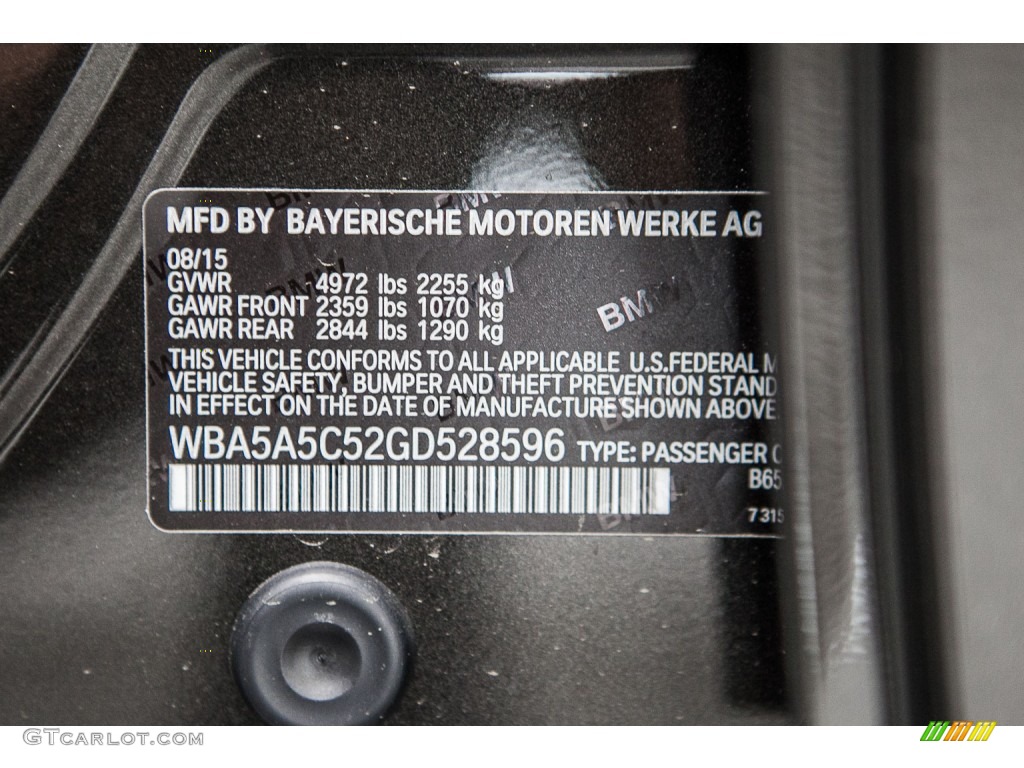 2016 5 Series Color Code B65 for Jotoba Brown Metallic Photo #109300666