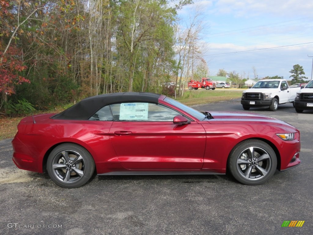 2016 Mustang V6 Convertible - Ruby Red Metallic / Ebony photo #2
