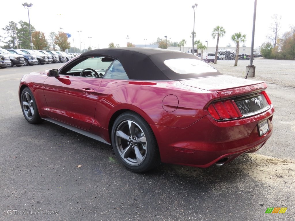 2016 Mustang V6 Convertible - Ruby Red Metallic / Ebony photo #5