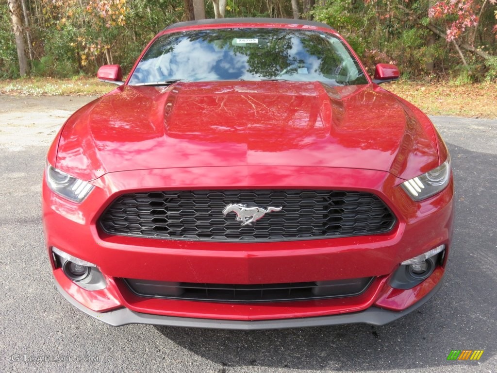 2016 Mustang V6 Convertible - Ruby Red Metallic / Ebony photo #8