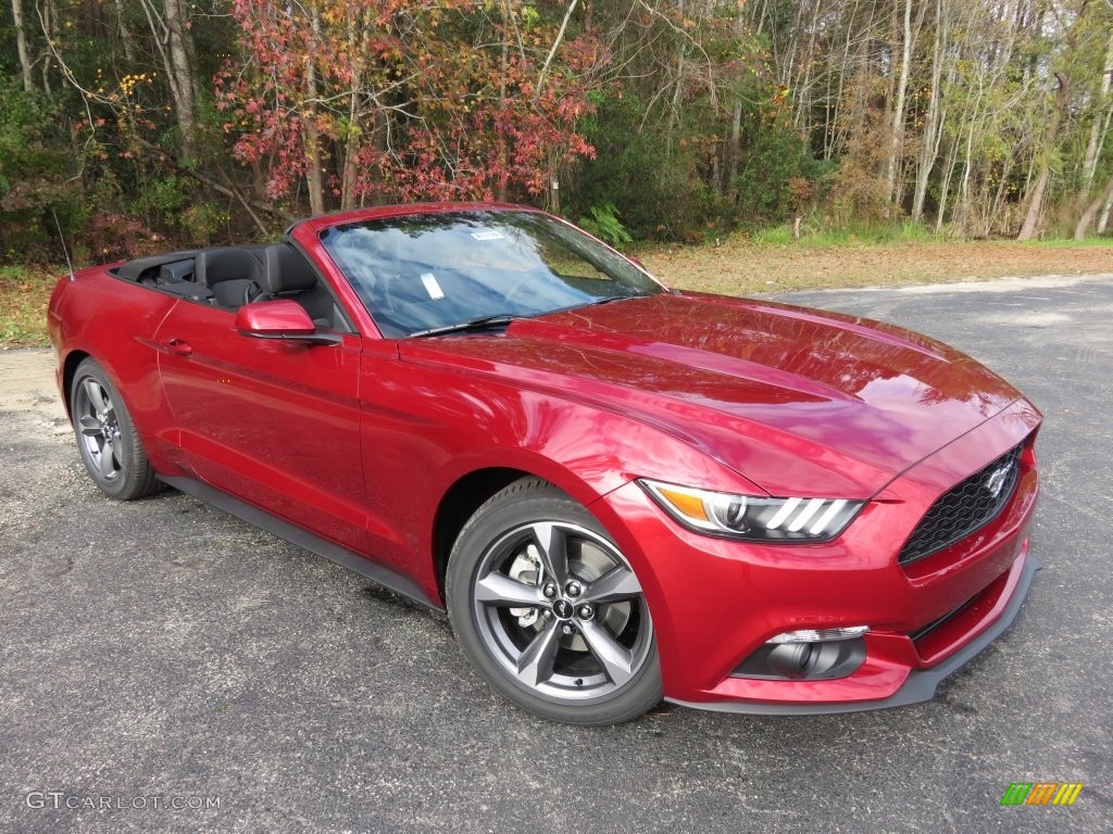 Ruby Red Metallic 2016 Ford Mustang V6 Convertible Exterior Photo #109301464