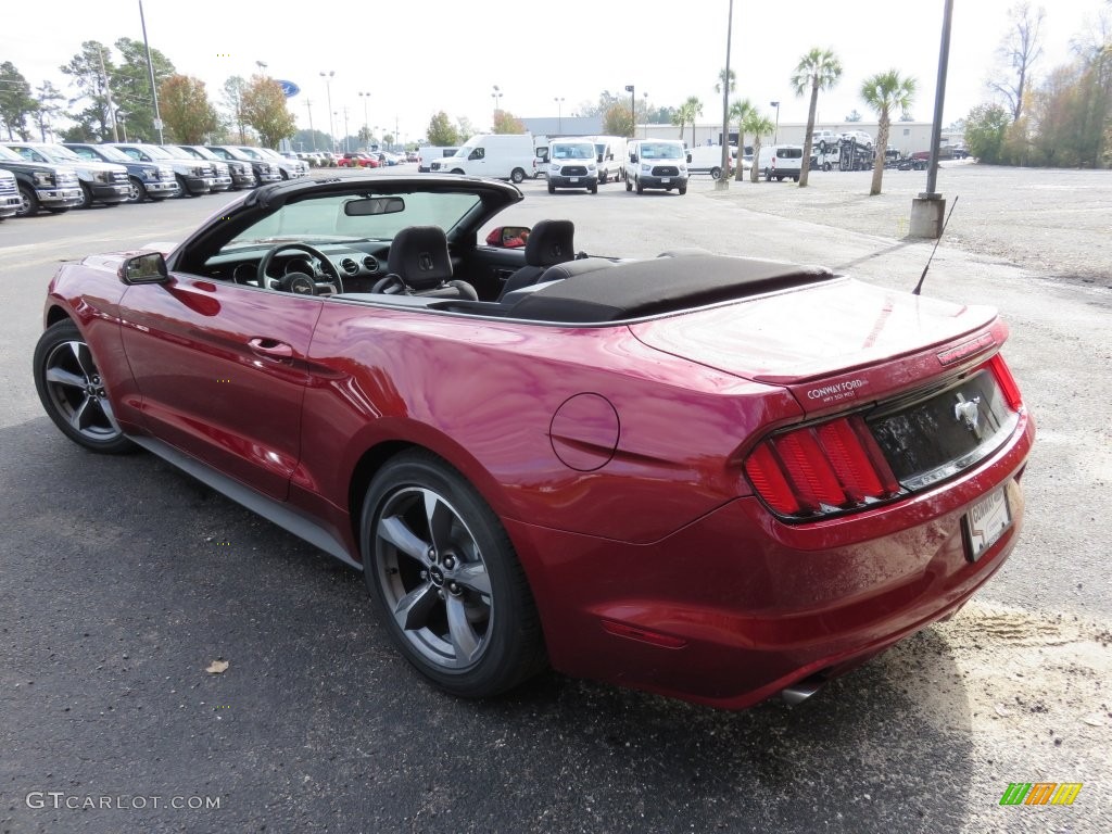 2016 Mustang V6 Convertible - Ruby Red Metallic / Ebony photo #32