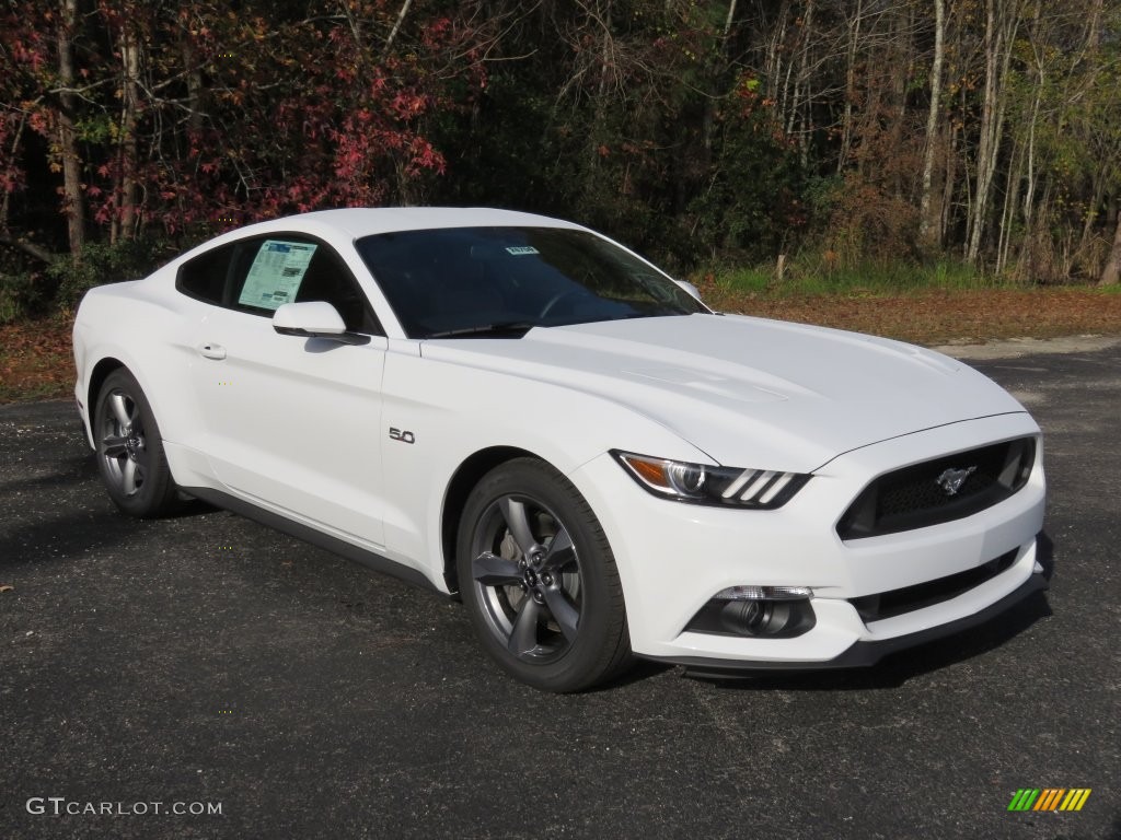 2016 Mustang GT Coupe - Oxford White / Dark Saddle photo #1