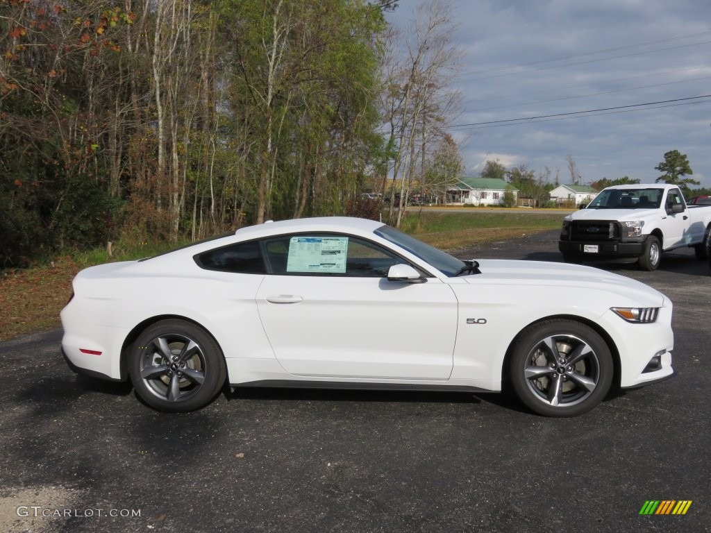 2016 Mustang GT Coupe - Oxford White / Dark Saddle photo #2