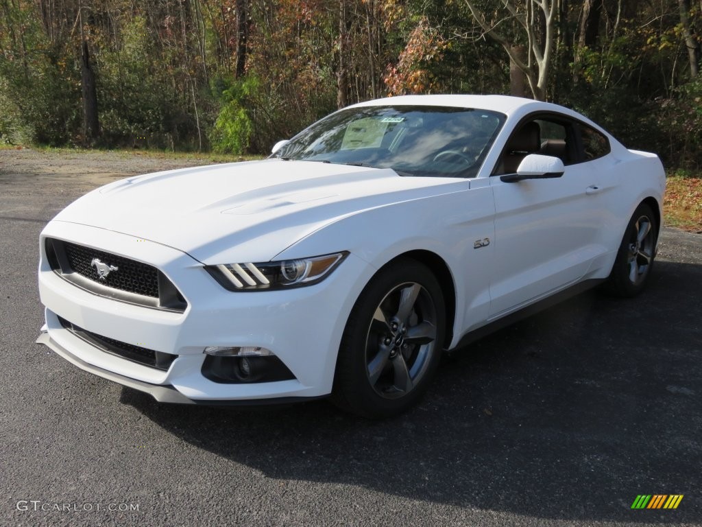 2016 Mustang GT Coupe - Oxford White / Dark Saddle photo #8