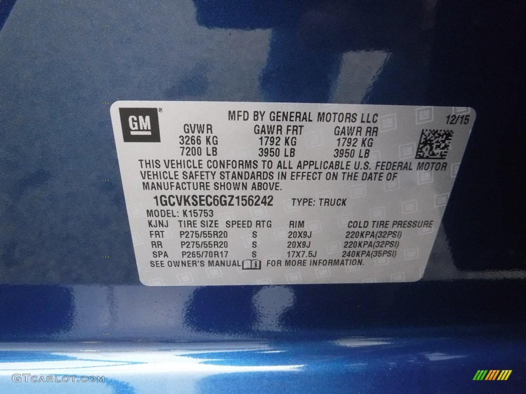 2016 Silverado 1500 LT Z71 Double Cab 4x4 - Deep Ocean Blue Metallic / Cocoa/Dune photo #25