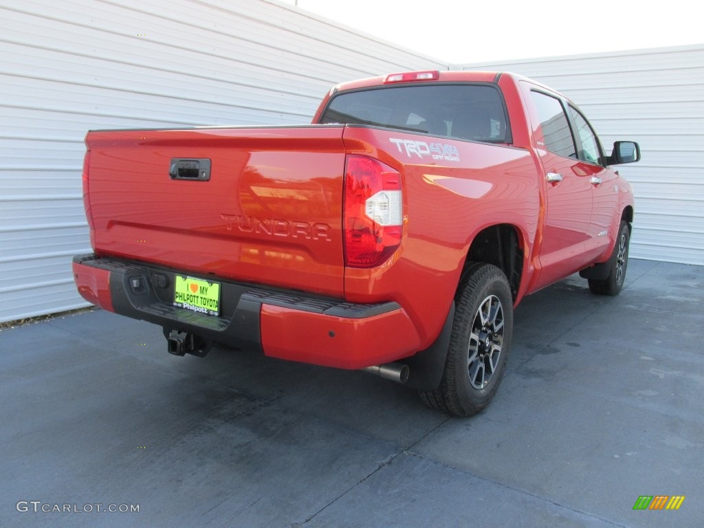 2016 Tundra Limited CrewMax 4x4 - Inferno Orange / Black photo #4