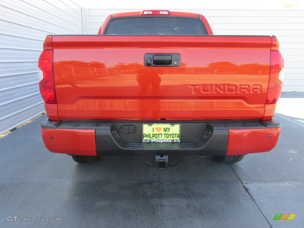 2016 Tundra Limited CrewMax 4x4 - Inferno Orange / Black photo #5