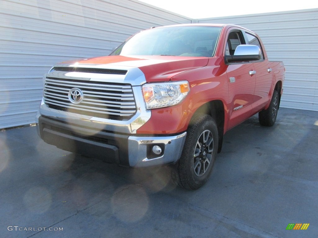 2016 Tundra Limited CrewMax 4x4 - Inferno Orange / Black photo #7