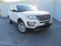 2016 White Platinum Metallic Tri-Coat Ford Explorer XLT  photo #1