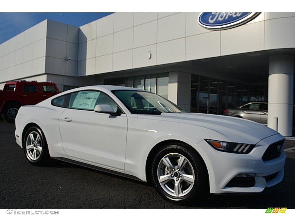 2016 Mustang V6 Coupe - Oxford White / Ebony photo #1