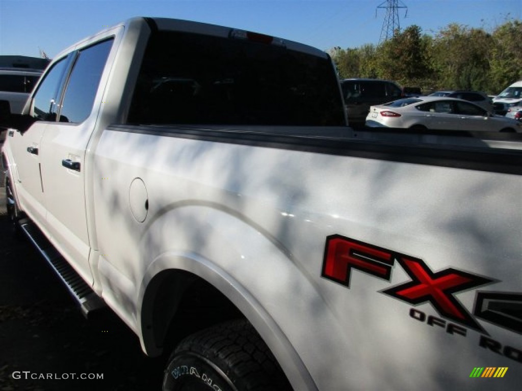 2016 F150 Lariat SuperCrew 4x4 - White Platinum / Black photo #7