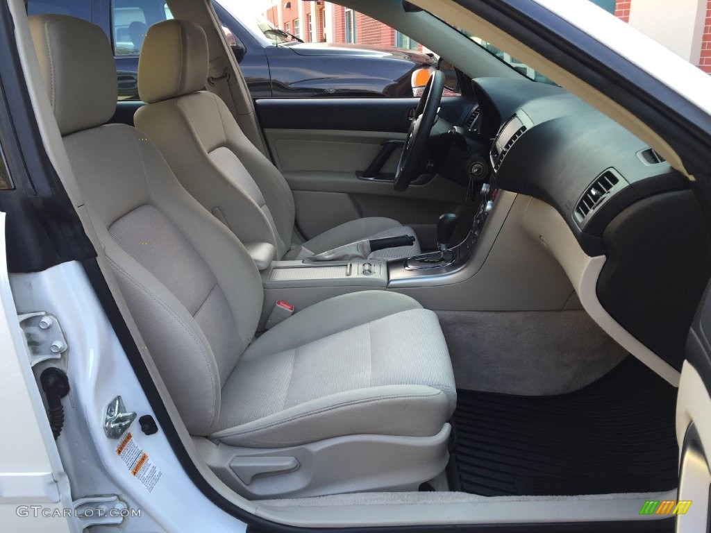 2007 Outback 2.5i Wagon - Satin White Pearl / Taupe Leather photo #13