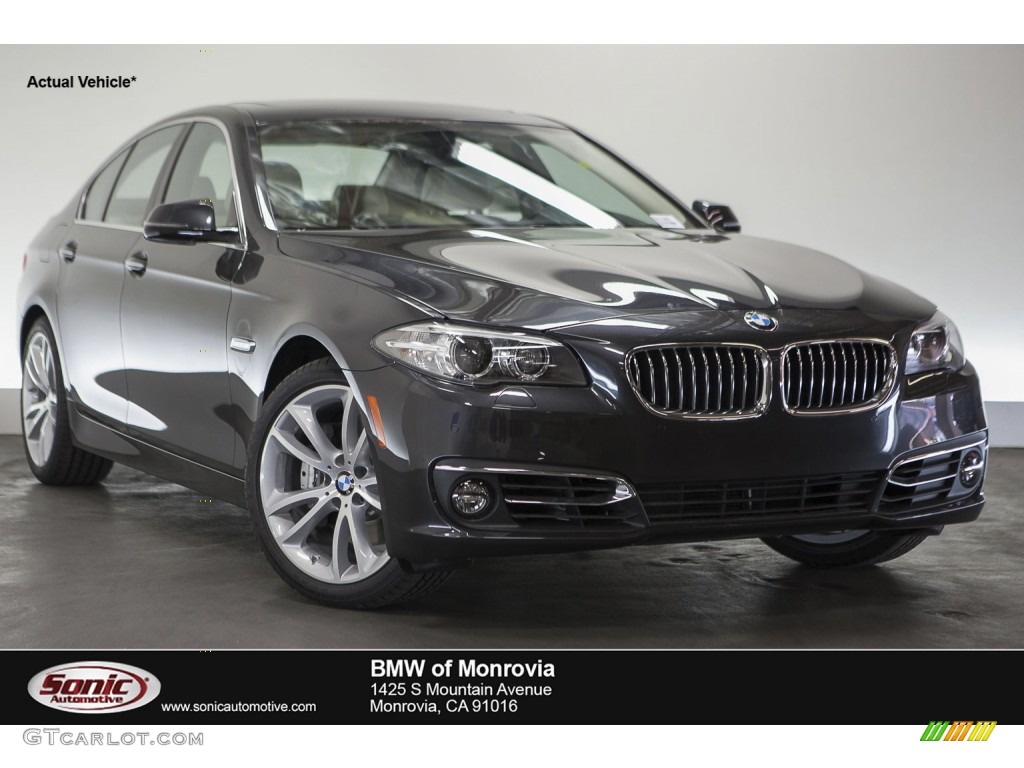 2016 5 Series 535i Sedan - Dark Graphite Metallic / Black photo #1