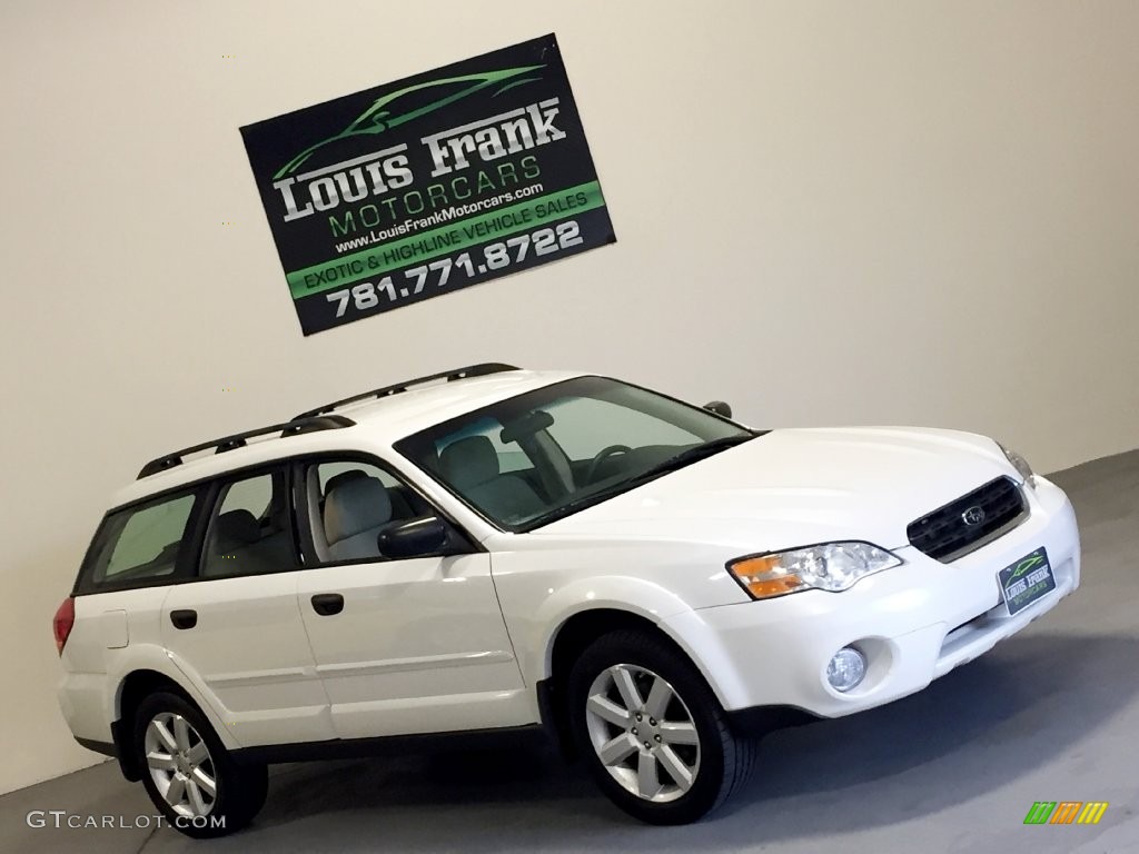 2007 Outback 2.5i Wagon - Satin White Pearl / Taupe Leather photo #132