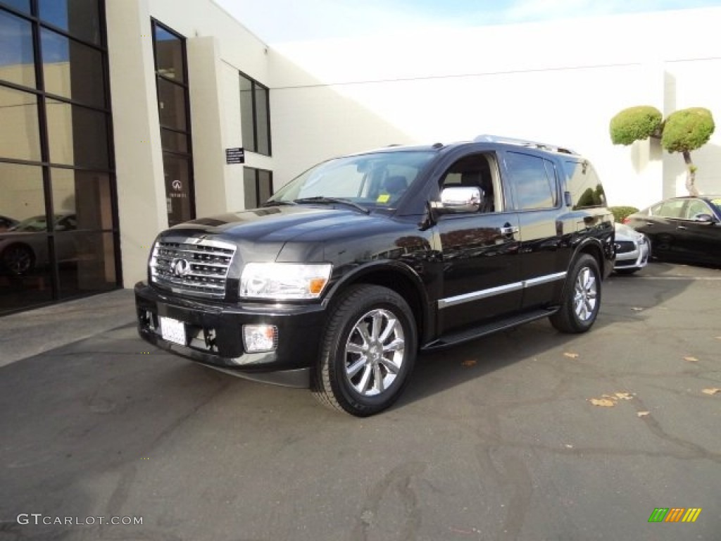 2010 QX 56 - Liquid Onyx Black / Graphite photo #2