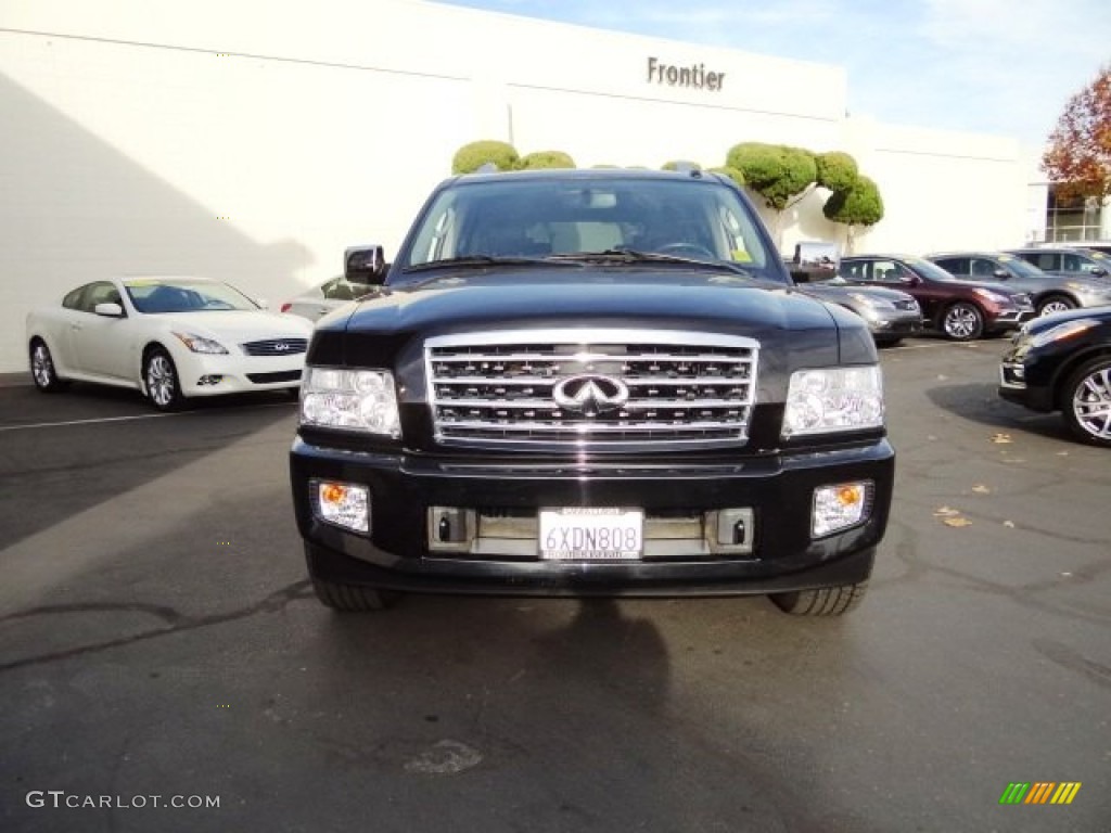 2010 QX 56 - Liquid Onyx Black / Graphite photo #3