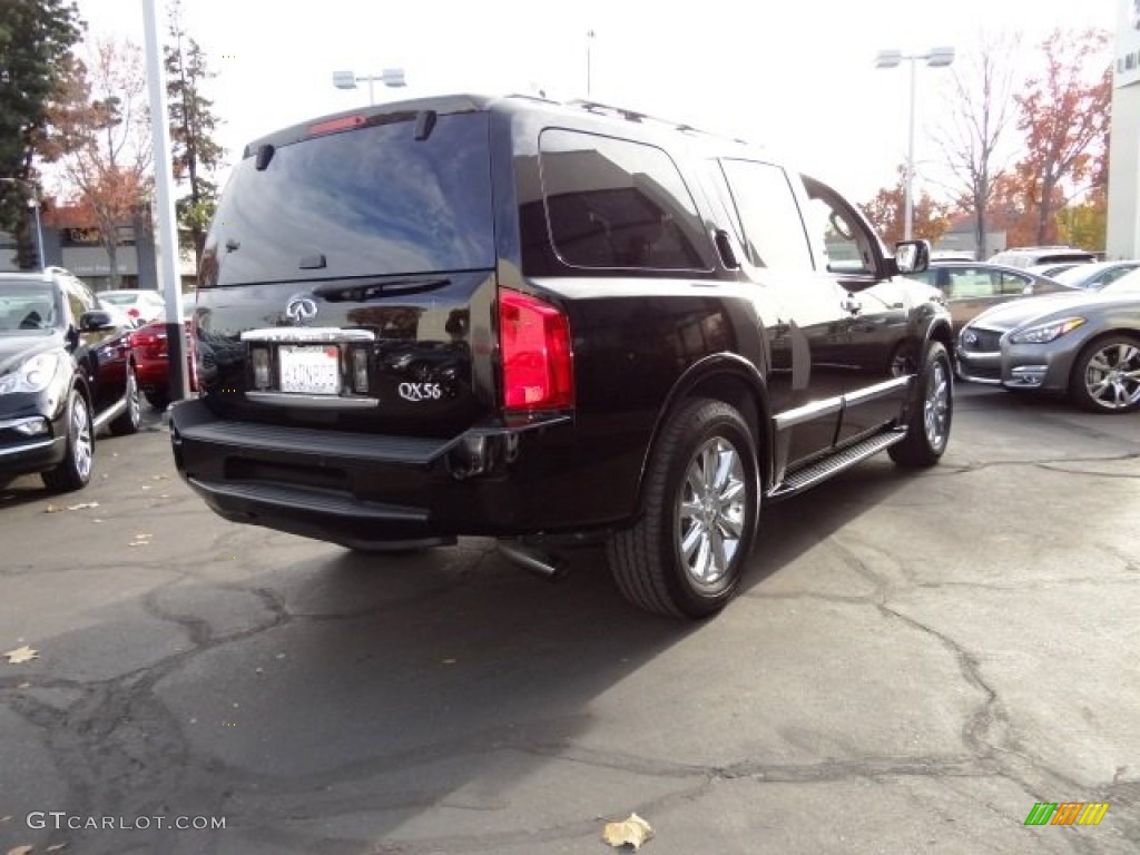 2010 QX 56 - Liquid Onyx Black / Graphite photo #7