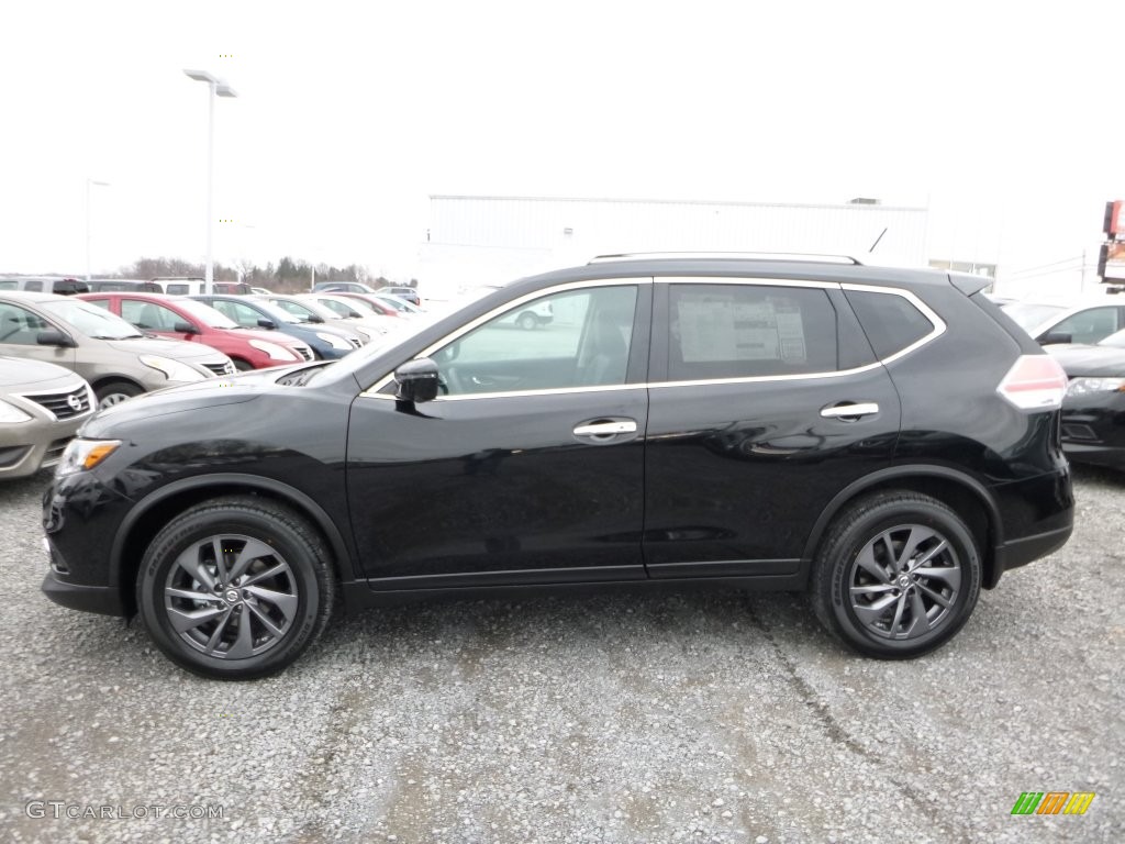 Magnetic Black 2016 Nissan Rogue SL AWD Exterior Photo #109313822